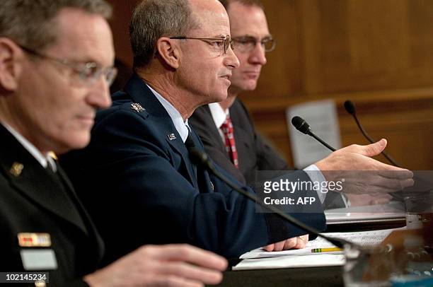 Army Lt. Gen. Patrick J. O'Reilly, Director, Missile Defense Agency, Air Force Gen. Kevin P. Chilton, Commander, US Strategic Command and James N....