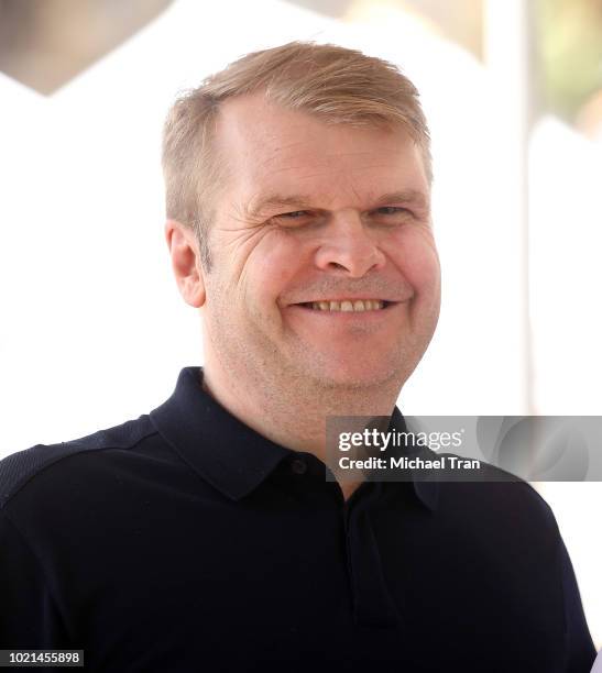 Sony Music Entertainment CEO, Rob Stringer attends the ceremony honoring Simon Cowell with a Star on The Hollywood Walk of Fame held on August 22,...