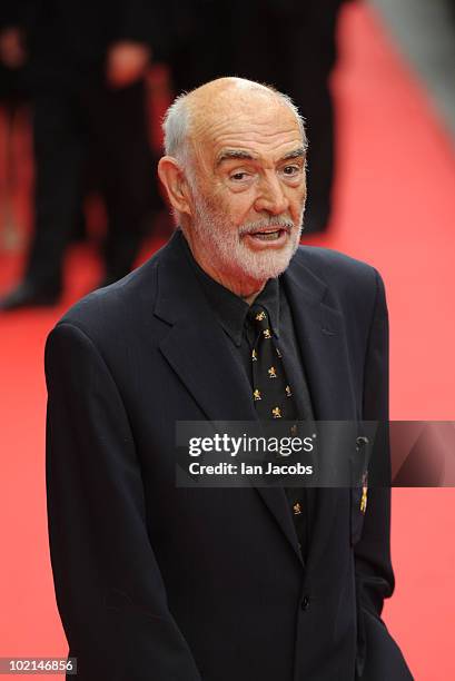 Sir Sean Connery attends the opening film of The Edinburgh Film Festival: The Illusionist on June 16, 2010 in Edinburgh, Scotland.
