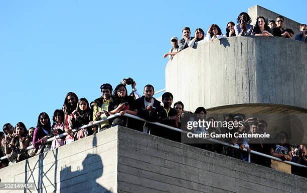 Fans gather at the World Premiere of Raavan at the BFI Southbank on June 16, 2010 in London, England.