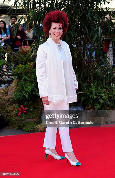 Cleo Rocos arrives at the World Premiere of Raavan at the BFI Southbank on June 16, 2010 in London, England.