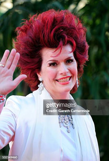 Cleo Rocos arrives at the World Premiere of Raavan at the BFI Southbank on June 16, 2010 in London, England.