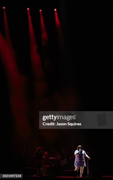 Singer Beth Ditto performs at Sprint Center on August 18, 2018 in Kansas City, Missouri.