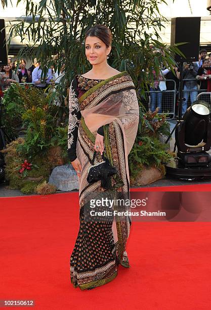 Aishwarya Rai Bachchan attends the World Premiere of "Raavan" at BFI Southbank on June 16, 2010 in London, England.