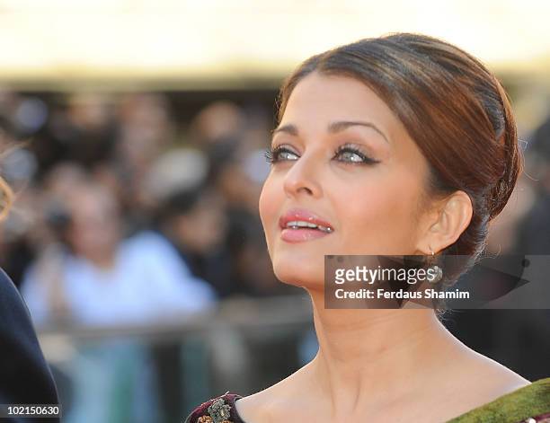 Aishwarya Rai Bachchan attends the World Premiere of "Raavan" at BFI Southbank on June 16, 2010 in London, England.