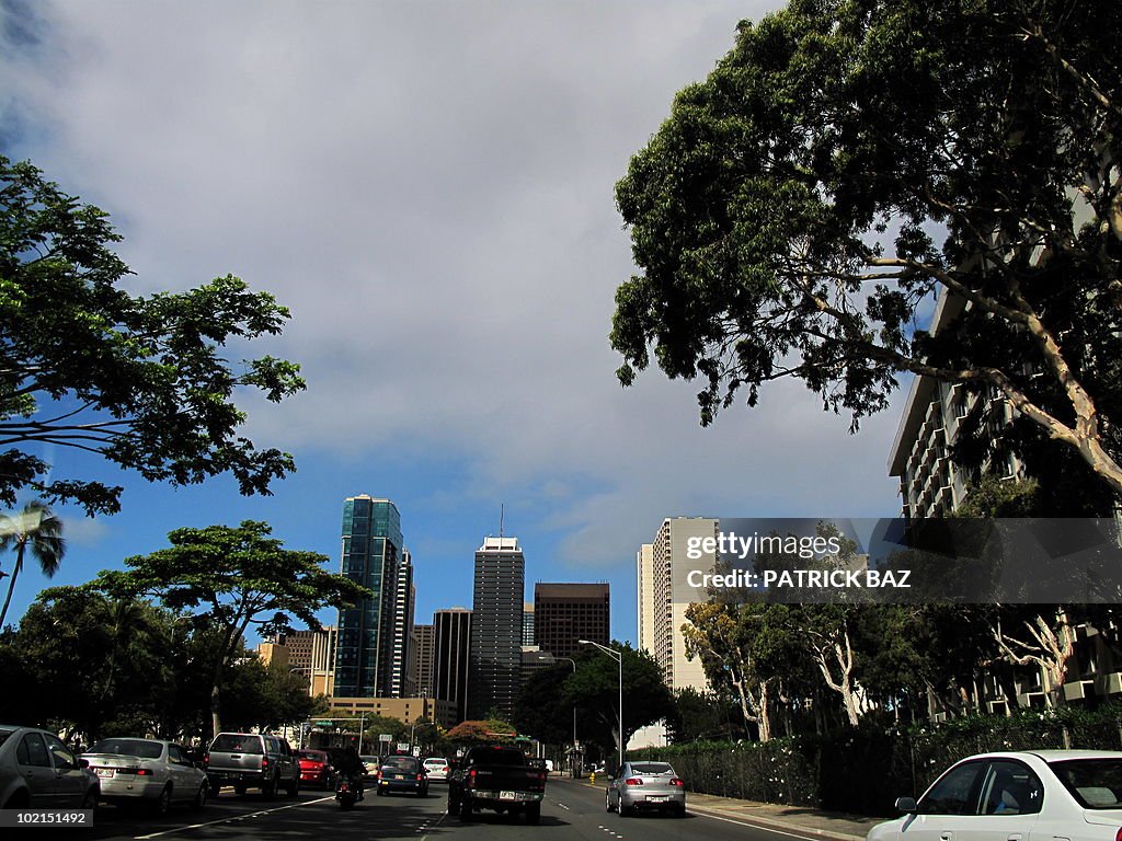 View of the City of Honolulu on June 15,