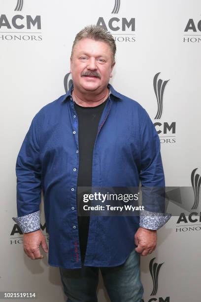Joe Diffie takes photos during the 12th Annual ACM Honors at Ryman Auditorium on August 22, 2018 in Nashville, Tennessee.