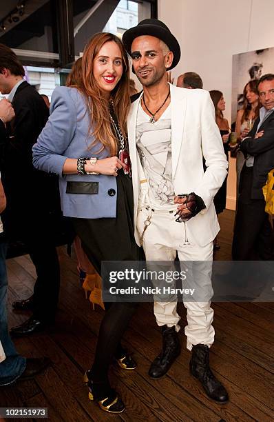 Tatum Mazzilli and Zoobs attend the Zoobs vs. Lodola private view at Opera Gallery on June 16, 2010 in London, England.