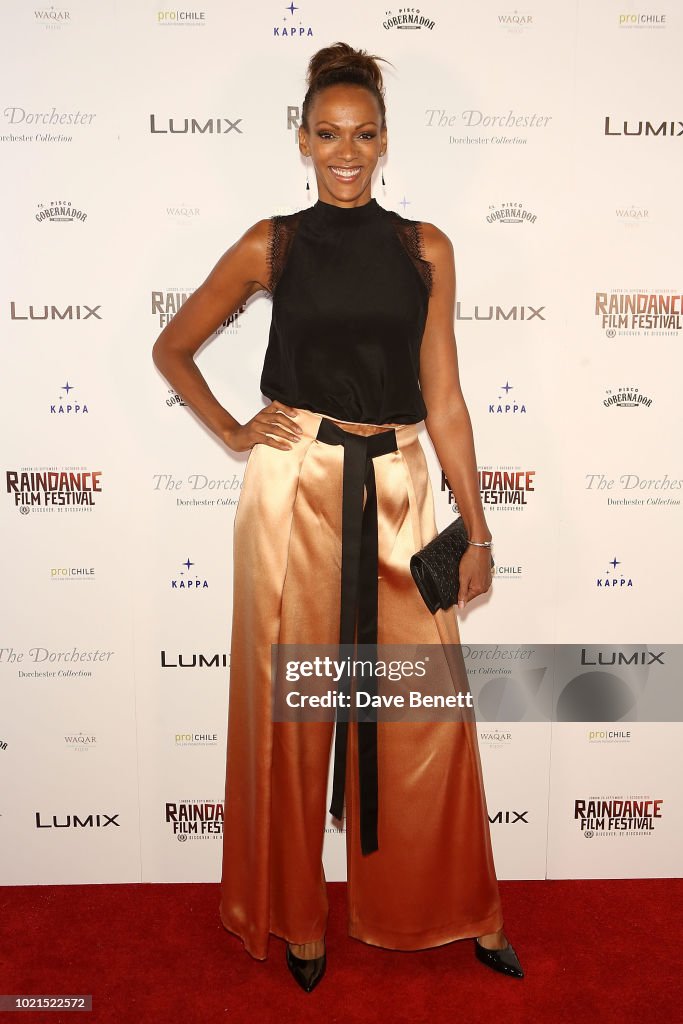 Judith Shekoni attends the Raindance VIP Party at The Dorchester on