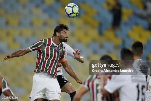 Gum of Fluminense in action during the match between Fluminense and Corinthians as part of Brasileirao Series A 2018 at Maracana Stadium on August...