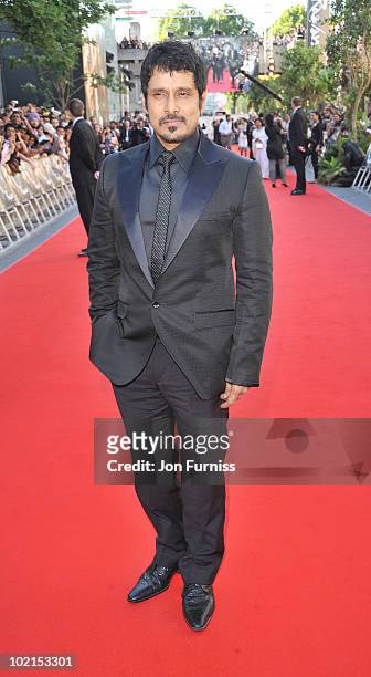 Vikram arrives at the London premiere of "Raavan" at BFI Southbank on June 16, 2010 in London, England.