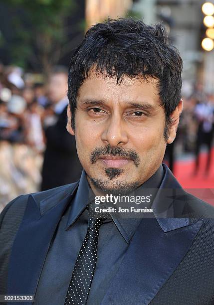 Vikram arrives at the London premiere of "Raavan" at BFI Southbank on June 16, 2010 in London, England.