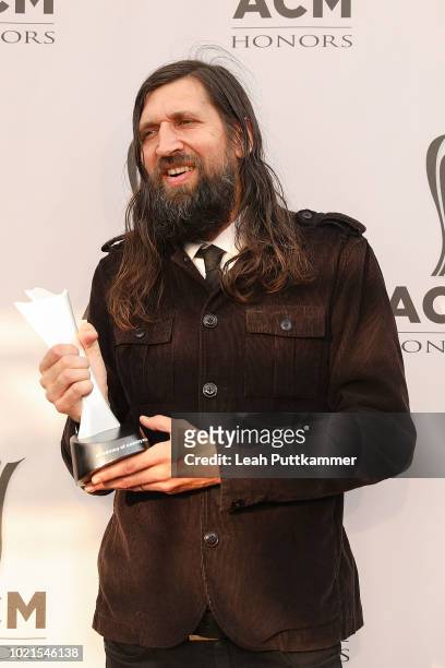 Fred Eltringham, Drummer of the Year, attends the 12th Annual ACM Honors at Ryman Auditorium on August 22, 2018 in Nashville, Tennessee.