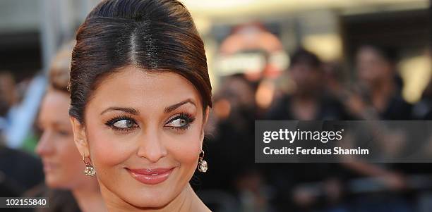 Aishwarya Rai Bachchan attends the World Premiere of "Raavan" at BFI Southbank on June 16, 2010 in London, England.