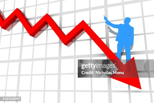 Business Man On A Red Arrow High-Res Vector Graphic - Getty Images