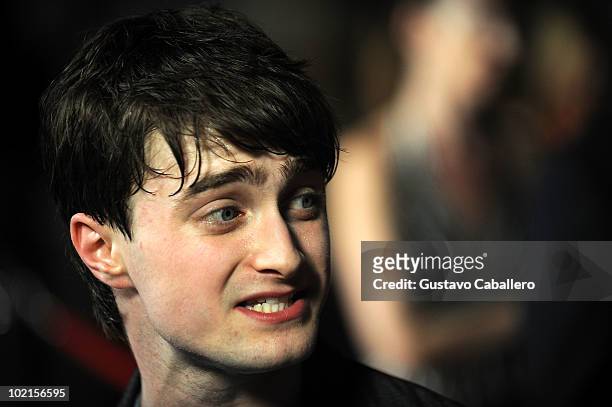 Actor Daniel Radcliffe attends the Grand Opening of The Wizarding World of Harry Potter at Universal Orlando on June 16, 2010 in Orlando, Florida.