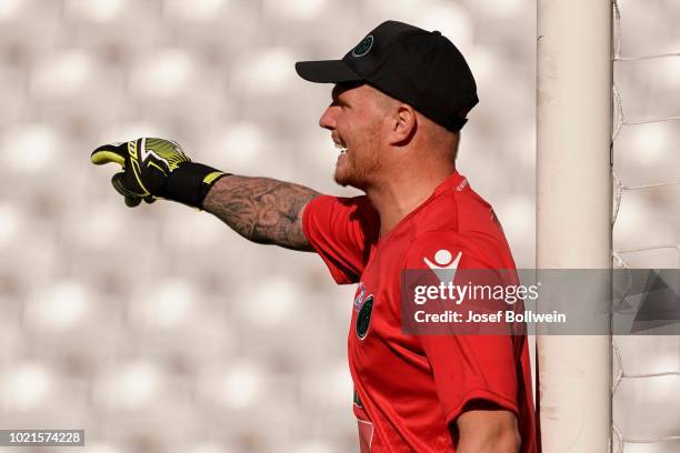 Christopher Knett of Innsbruck during the tipico Bundesliga match between FC Wacker Innsbruck v SKN St. Poelten at Tivoli Stadion Tirol on August 18,...