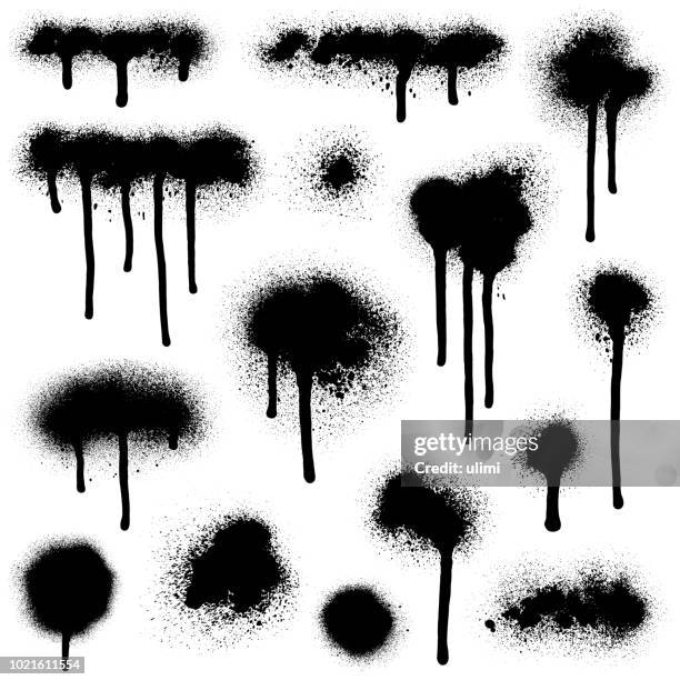 graffiti spray paint - paint drop stock illustrations