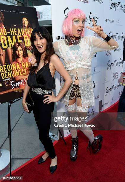 Jeni Chua and Kate Crash attend the Los Angeles Premiere of Support The Girls on August 22, 2018 in Los Angeles, California.