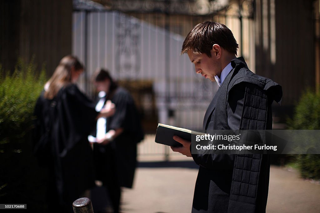 Oxford University Students Sit End Of Year Exams