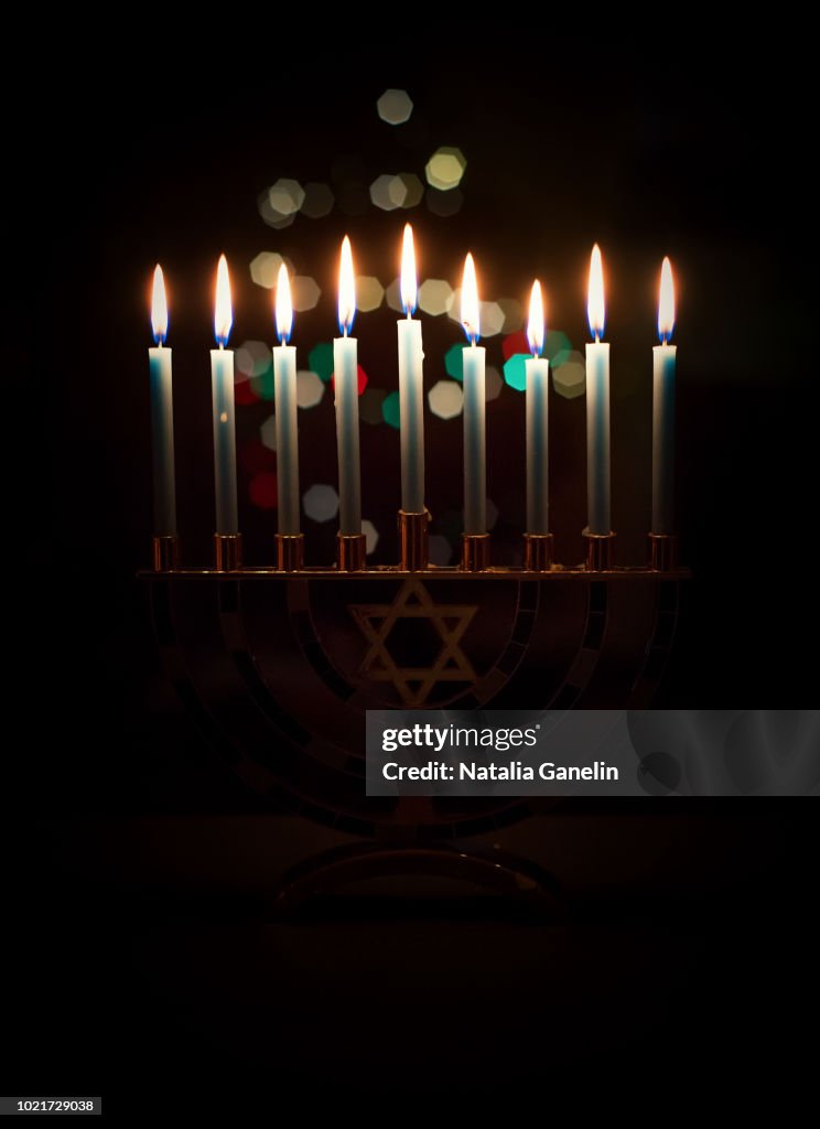 Hanukkah candles