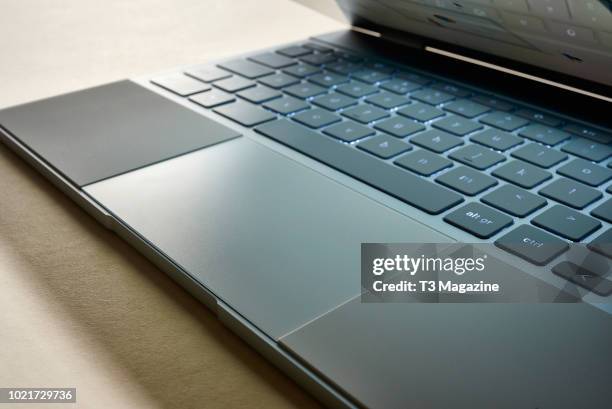 Detail of a Google Pixelbook laptop computer, taken on October 27, 2017.