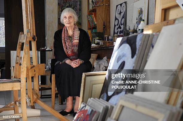 Portrait taken December 08 of Angelica Garnett, in Forcalquier, southern France. Angelica Vanessa Garnett is a British writer and painter. She is the...