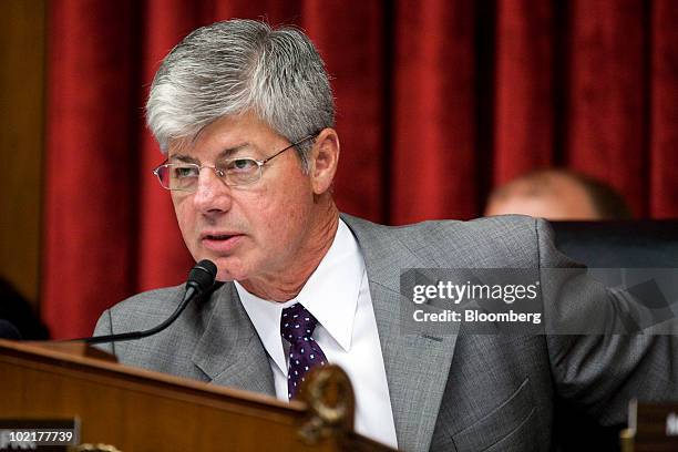 Representative Bart Stupak, a Democrat from Michigan, chairs a hearing of the House Energy and Commerce Committee with Tony Hayward, chief executive...