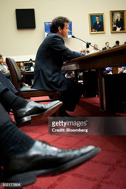 Tony Hayward, chief executive officer of BP Plc, testifies to a House Energy and Commerce Committee hearing on the accident in the Gulf of Mexico...
