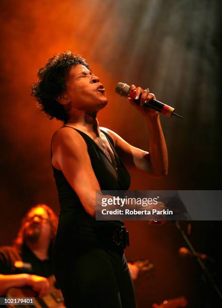 Betty Lavette performs on stage as part of Richard Thompson's Meltdown at The Purcell Room, South Bank Centre on June 17, 2010 in London, England.
