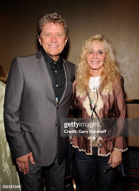 Peter Cetera and Kim Carnes attend the 41st Annual Songwriters Hall of Fame Ceremony at The New York Marriott Marquis on June 17, 2010 in New York...