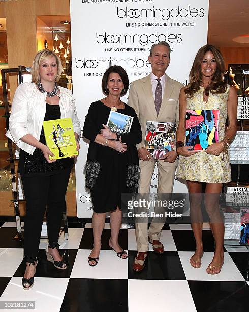 Authors Lisa Marsh, Pamela Fiori, Robert E. Bryan and Kelly Killoren Bensimon attends the ASSOULINE unveiling at Bloomingdale's on June 17, 2010 in...