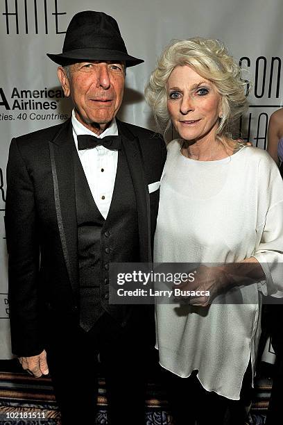 Leonard Cohen and Judy Collins attend the 41st Annual Songwriters Hall of Fame Ceremony at The New York Marriott Marquis on June 17, 2010 in New York...