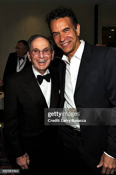 Hal David and Brian Stokes Mitchell attend the 41st Annual Songwriters Hall of Fame Ceremony at The New York Marriott Marquis on June 17, 2010 in New...