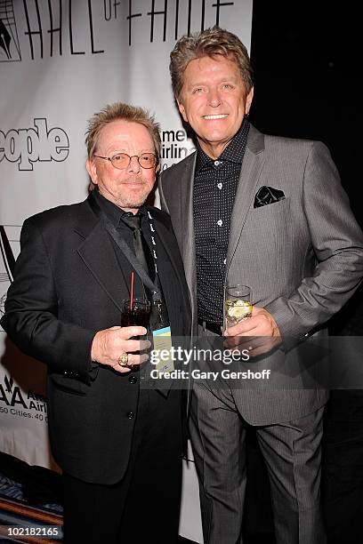 Paul Williams and Peter Cetera attends the 41st Annual Songwriters Hall of Fame Ceremony at The New York Marriott Marquis on June 17, 2010 in New...