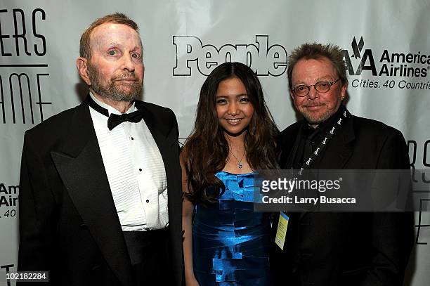 Johnny Mandel, Charice and Paul Williams attend the 41st Annual Songwriters Hall of Fame Ceremony at The New York Marriott Marquis on June 17, 2010...