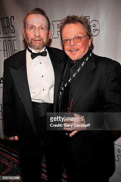 Songwriters Johnny Mandel and Paul Williams attend the 41st Annual Songwriters Hall of Fame Ceremony at The New York Marriott Marquis on June 17,...