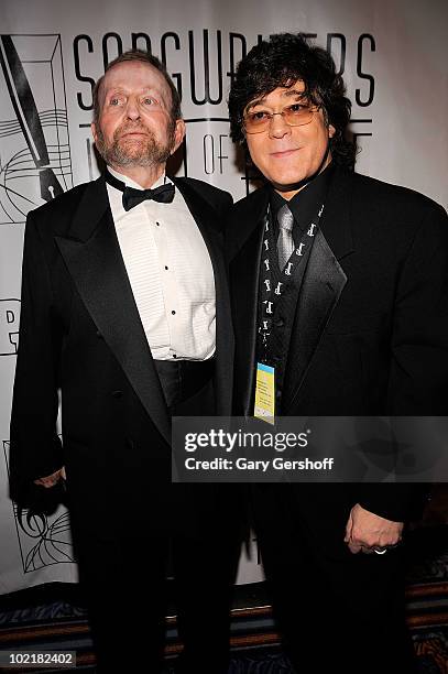 Johnny Mandel and John Tita attend the 41st Annual Songwriters Hall of Fame Ceremony at The New York Marriott Marquis on June 17, 2010 in New York...