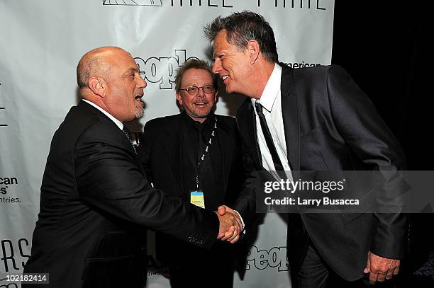 Billy Joel, Paul Williams and David Foster attend the 41st Annual Songwriters Hall of Fame Ceremony at The New York Marriott Marquis on June 17, 2010...