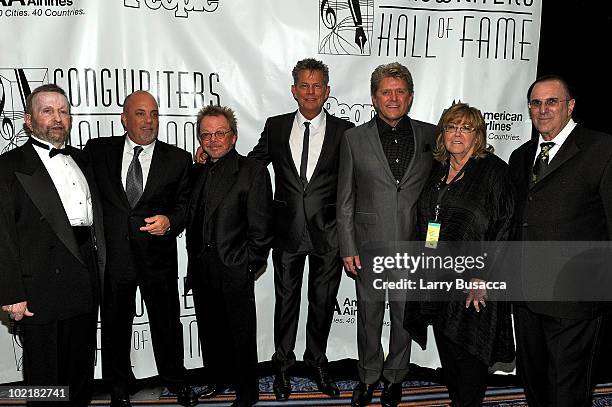 Johnny Mandel, Billy Joel, Paul Williams, David Foster, Peter Cetera, President of Songwriters Hall of Fame Linda Moran and John LoFrumento ASCAP...