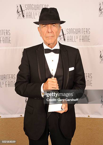 Leonard Cohen attends the 41st Annual Songwriters Hall of Fame Ceremony at The New York Marriott Marquis on June 17, 2010 in New York City.