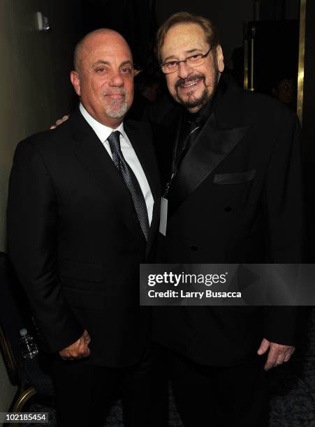 Billy Joel and producer Phil Ramone attend the 41st Annual Songwriters Hall of Fame Ceremony at The New York Marriott Marquis on June 17, 2010 in New...