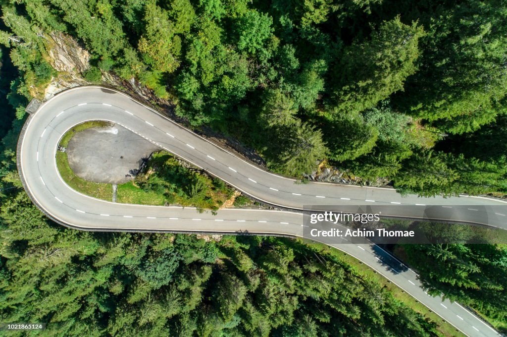 Alpine Pass Road, Switzerland, Europe