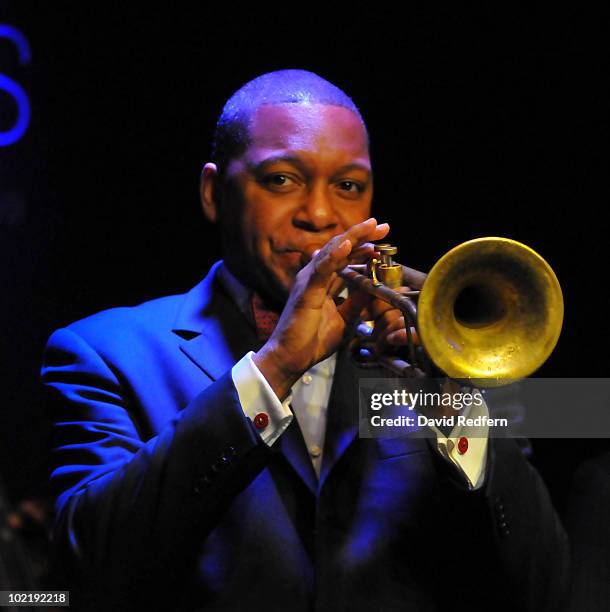 Wynton Marsalis performs at the late night jam session at Ronnie Scott's Jazz Club on June 16, 2010 in London, England.