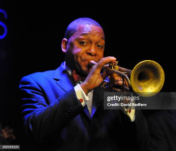 Wynton Marsalis performs at the late night jam session at Ronnie Scott's Jazz Club on June 16, 2010 in London, England.