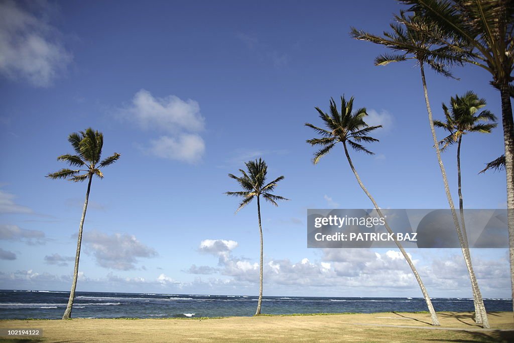 View of Kualoa beach on the island of Oa