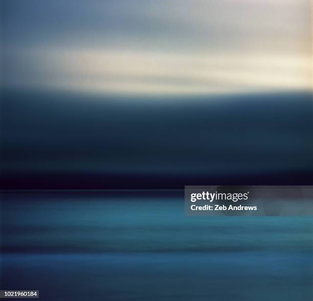 long exposure of a storm over the pacific ocean - abstract seascape stock pictures, royalty-free photos & images