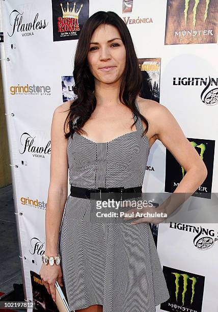Actress Ginny Weirick arrives at the "Wolf Moon" Los Angeles premiere - Arrivals at Raleigh Studios, Chaplin Theatre on June 17, 2010 in Los Angeles,...