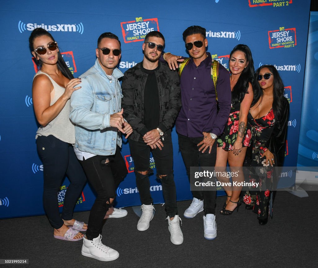 Jenny McCarthy's 'Inner Circle' Series On Her SiriusXM Show 'The Jenny McCarthy Show' With The Cast Of MTV's Jersey Shore Family Reunion Part 2