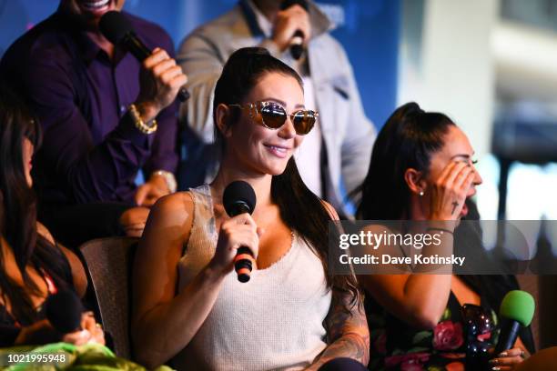 Jenni Farley aka JWoww attend Jenny McCarthy's 'Inner Circle' Series On Her SiriusXM Show 'The Jenny McCarthy Show' With The Cast Of MTV's Jersey...